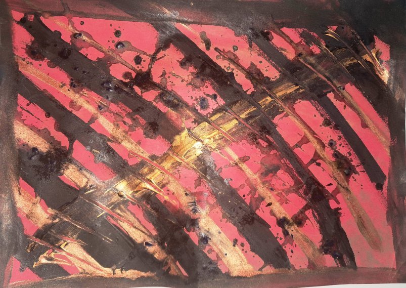Abstract painting: Survived